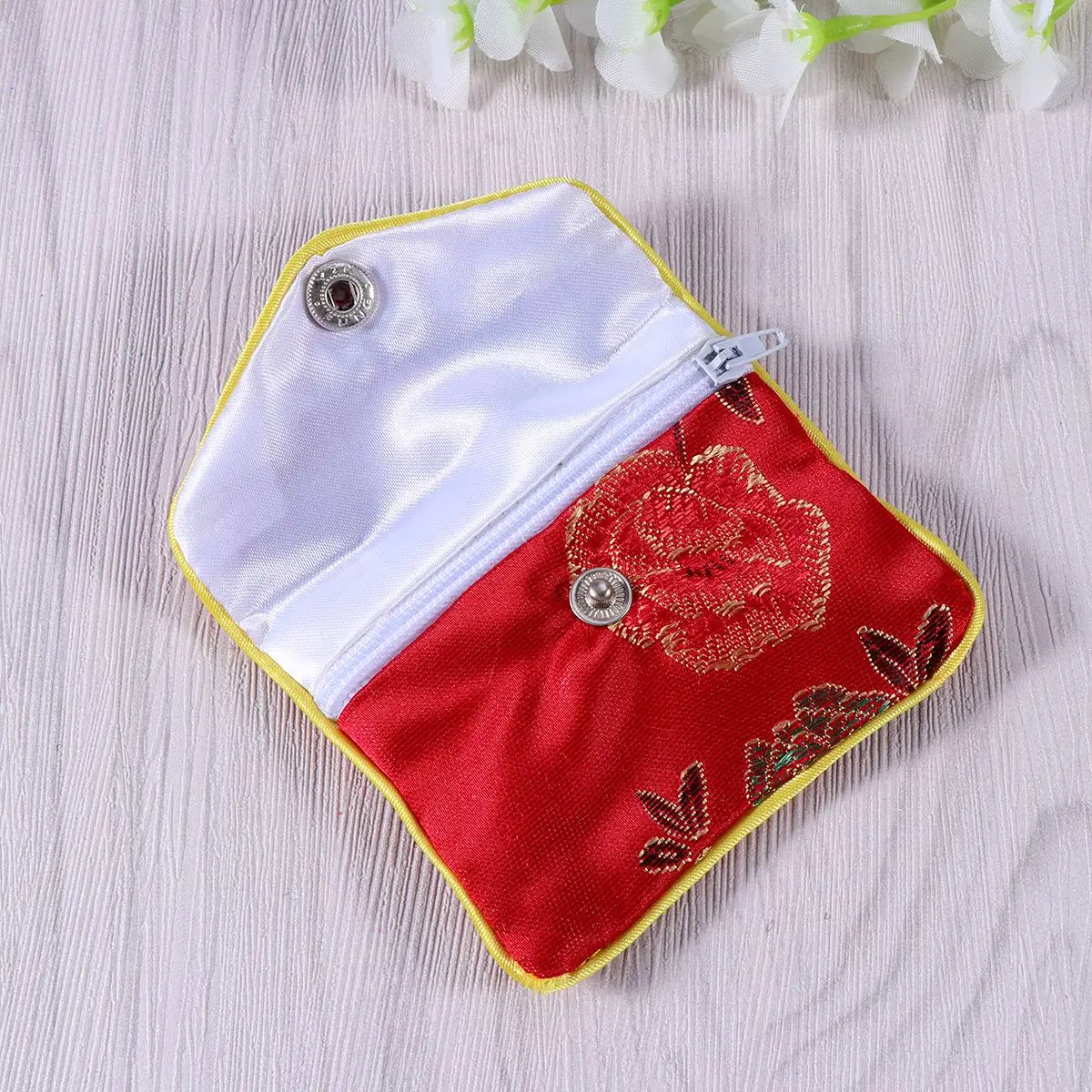 12pcs Gift Wrap Storage Chinese Traditional Brocade Pouch Coin Purse Embroidery Jewelry Bag |