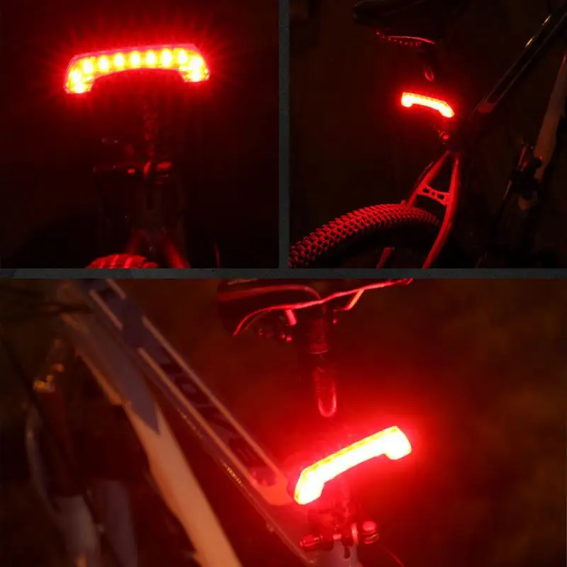 Велосипед задний фонарь безопасности Водонепроницаемый велосипед USB