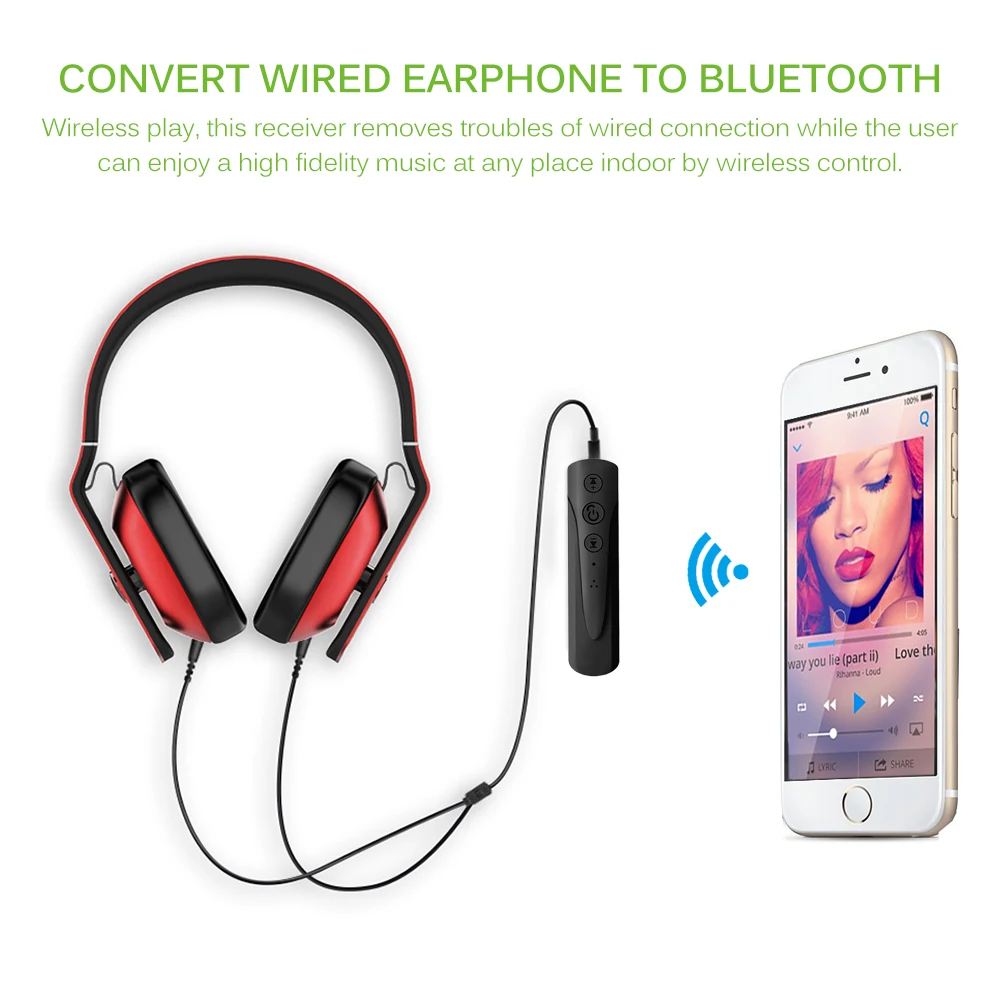 Мини Bluetooth 3 5 мм разъем автомобильный комплект 4 1 приемник музыкальный аудио