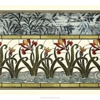 Витражи цветы я плакат печать Vision studio (32x20)|Таблички и знаки| |