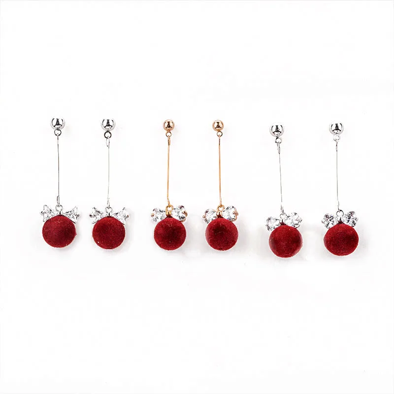 Красный венонат Bobbles Висячие серьги для женщин 1 пар/уп. длинные модные ювелирные