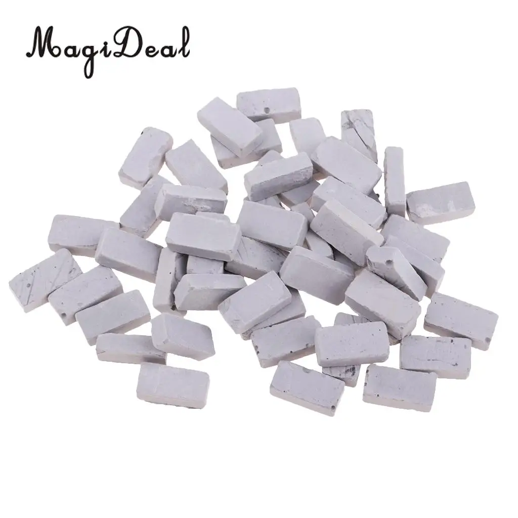 100x 1/16 Mini Realistic Clay Bricks Model for Sand Table Scenery Building DIY Accs | Игрушки и хобби