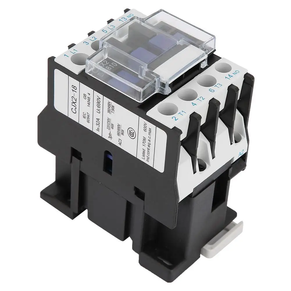 CJX2 1810 рейку контактор промышленный электрический 24V AC/36V AC/48V AC/110V AC/380V
