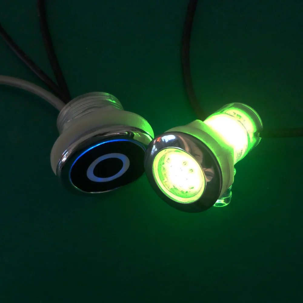 10 шт. самая маленькая Встраиваемая Водонепроницаемая RGB подводная Массажная спа