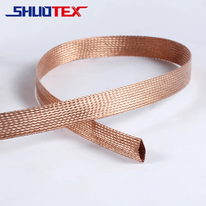

Encrypted pure copper shielding wire anti-interference electromagnetic bare copper telescopic braided net sheathed snake skin ne