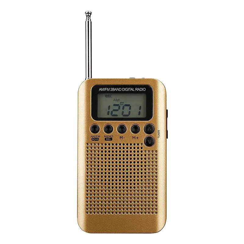 Мини Lcd цифровой FM/AM радио динамик с будильником и функцией отображения времени 3 5