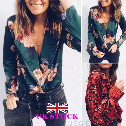 Женская шифоновая блузка с v-образным вырезом повседневные топы длинным рукавом