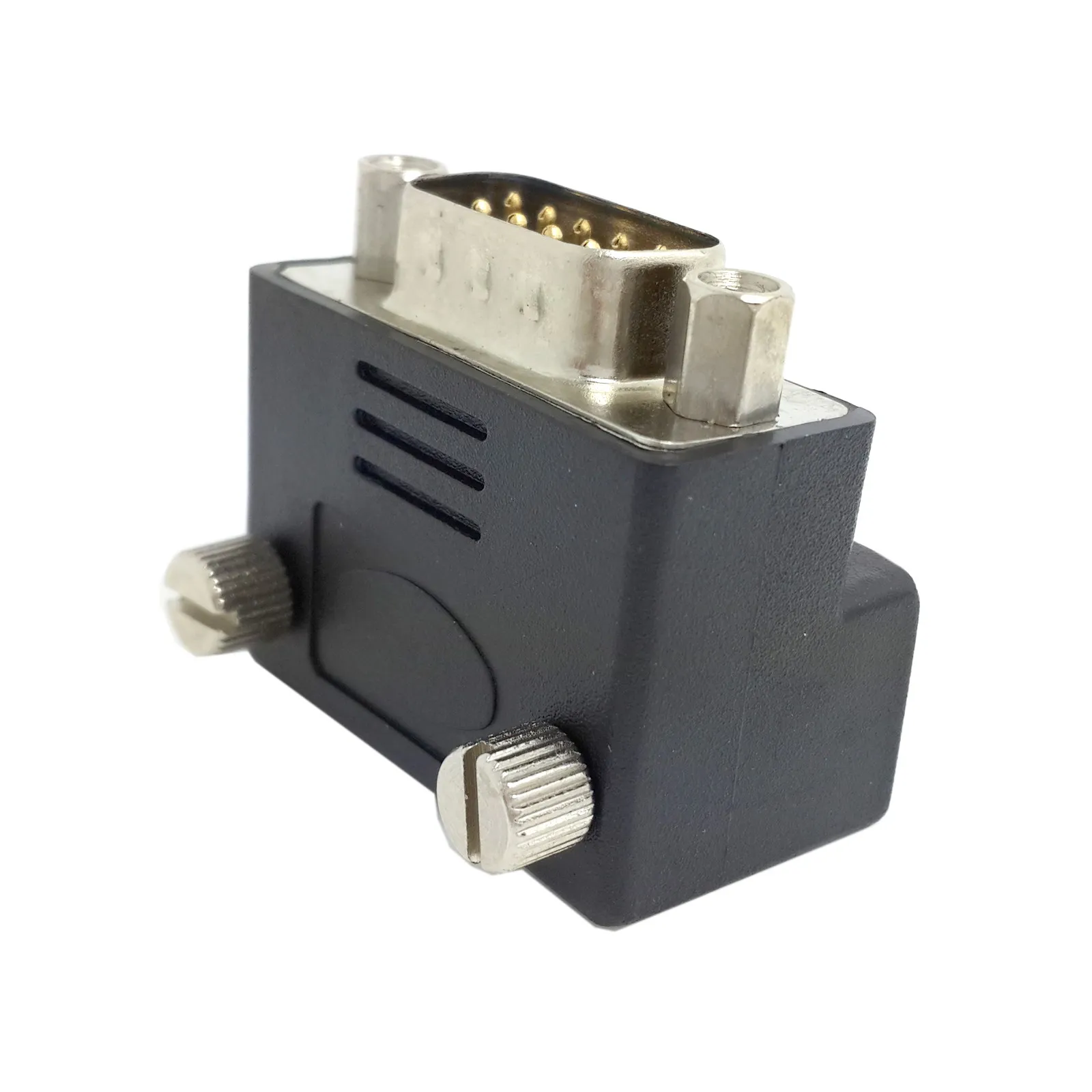 D Sub RS232 женский 9Pin вниз правый угловой 90 градусов Thumbscrew тип к мужской удлинитель
