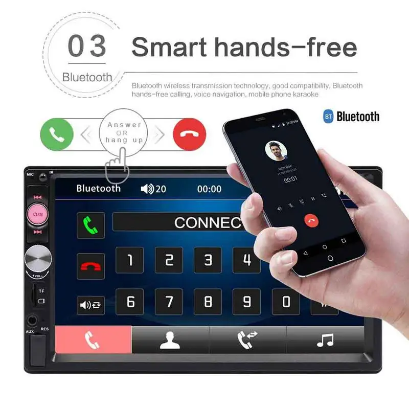 Новинка автомобильная аудиосистема и видео HD 7 дюймовый автомобиль MP4 MP5 Bluetooth