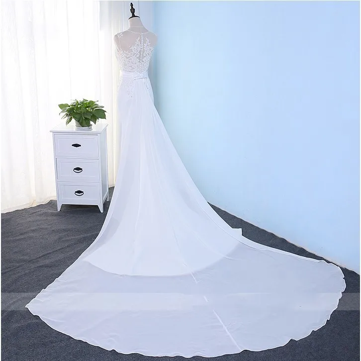 Vivian's Bridal 2018 пляжное свадебное платье Русалочки сексуальное иллюзионное