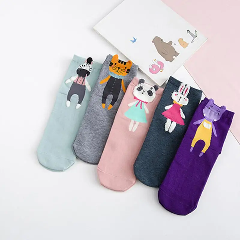 Женские носки новый мультфильм день Отдел Sweey стиль женские Досуг простые