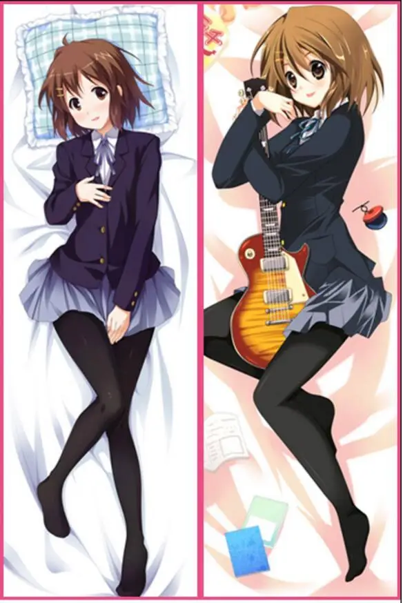 

Anime game K-ON! characters Hirasawa Yui & Hirasawa Ui sexy girl Dakimakura pillow cover case hugging body pillowcase cosplay