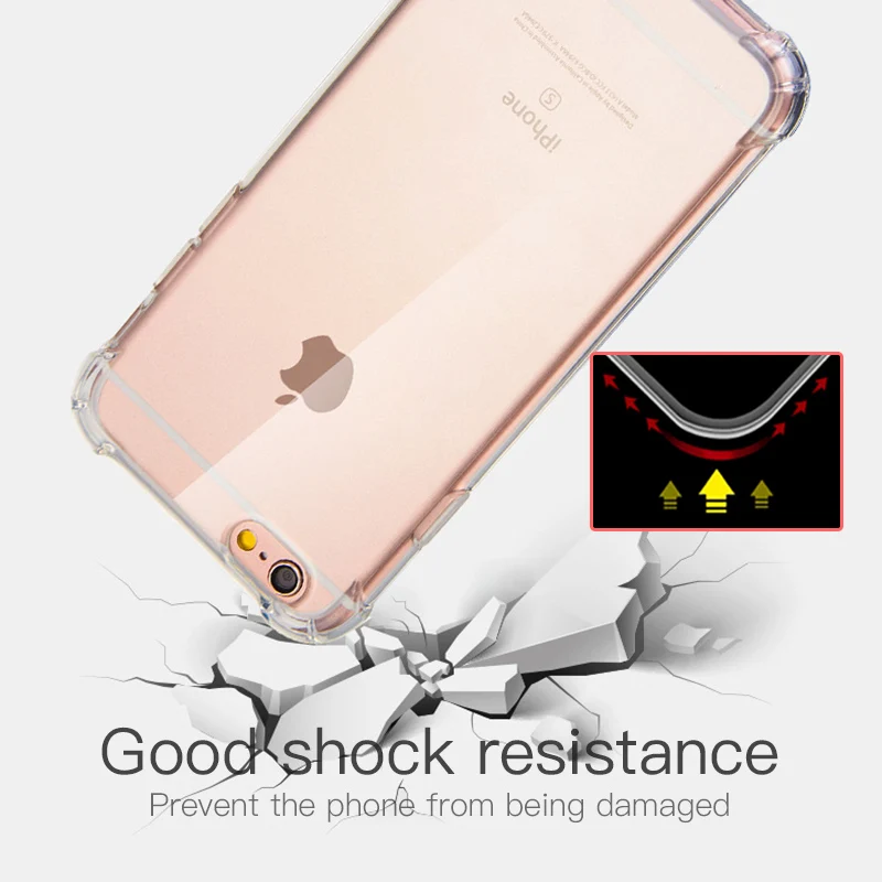 Чехол для Телефона iPhone X XR XS Max Мягкий ТПУ силиконовый Жесткий защитный чехол 7Plus 8 6