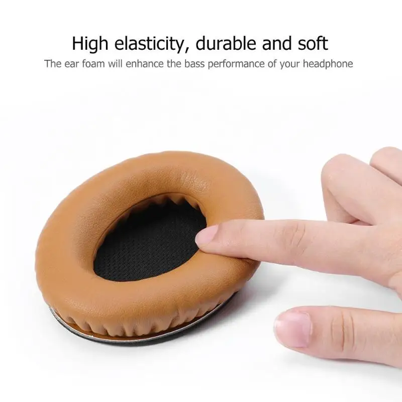 1 пара черный Внутренняя кожа Подушечка для наушников Подушка Bose QC25