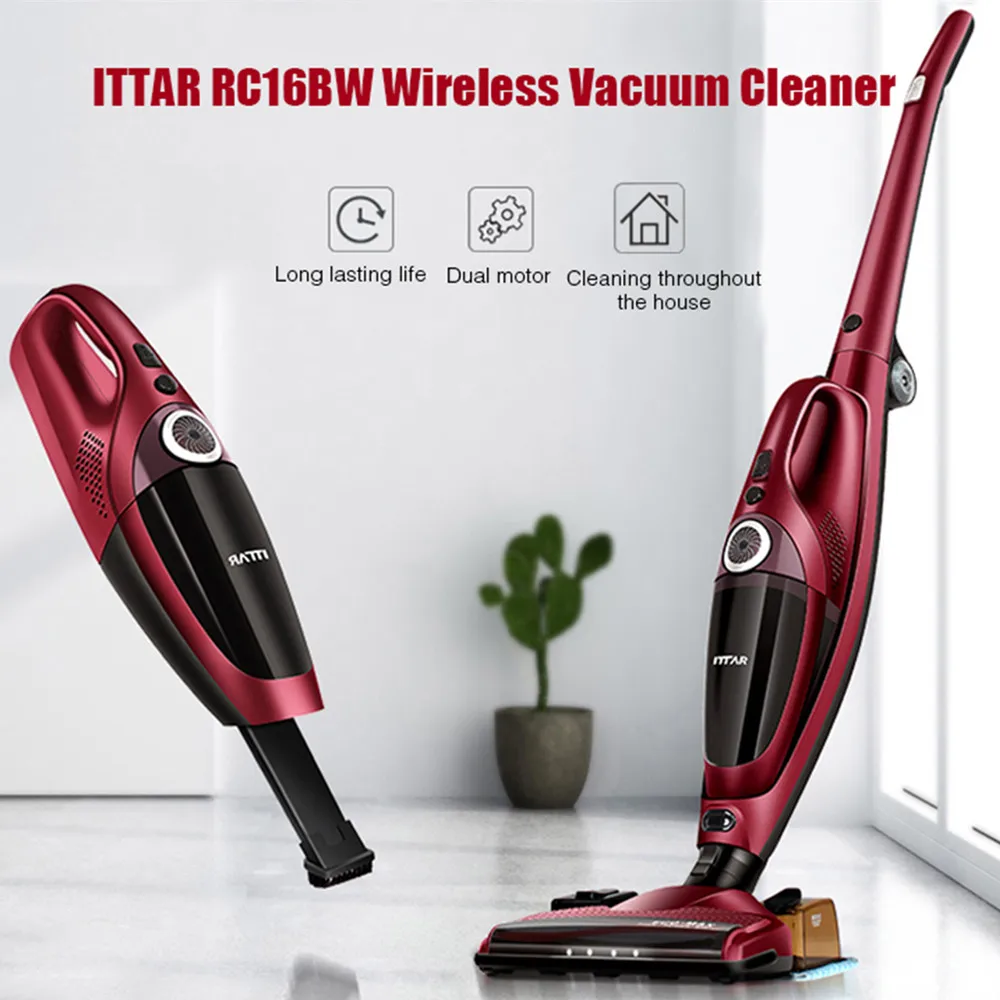 ITTAR 3 In 1 Handheld Wireless Vacuum Cleaner Suction / Sweeping Moping Powerful Strong Aspirator Dust Collector | Бытовая техника
