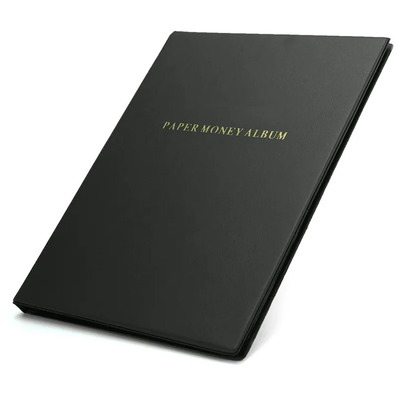 

60 Slot Money Collection Album Paper Money Holder Currency Banknote Album Storage Pockets Photoalbum Single/Double Side 4 Colors