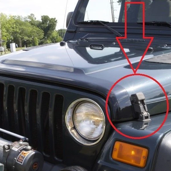 Черная Автомобильная защелки для капота кронштейн джипа Wrangler 97-06 TJ 11210 09 |