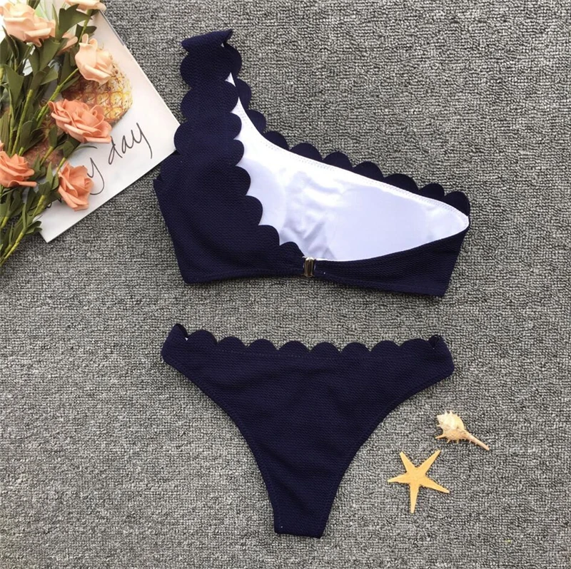 Chictorso сексуальный набор для купания с одним плечом женский бикини комплект из