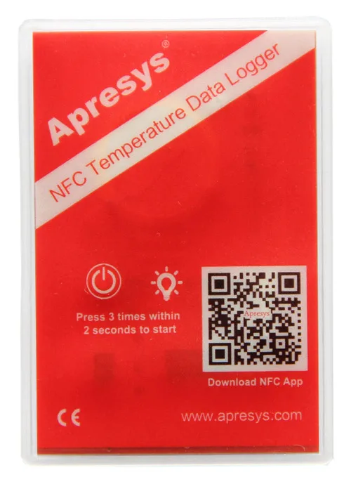 Apresys смартфон одноразовый NFC Регистратор температуры TS 4 140 градусов по