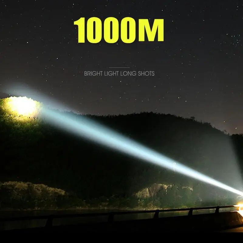Светодиодный фонарь для кемпинга перезаряжаемый 8000лм прожектор уличный фонарик