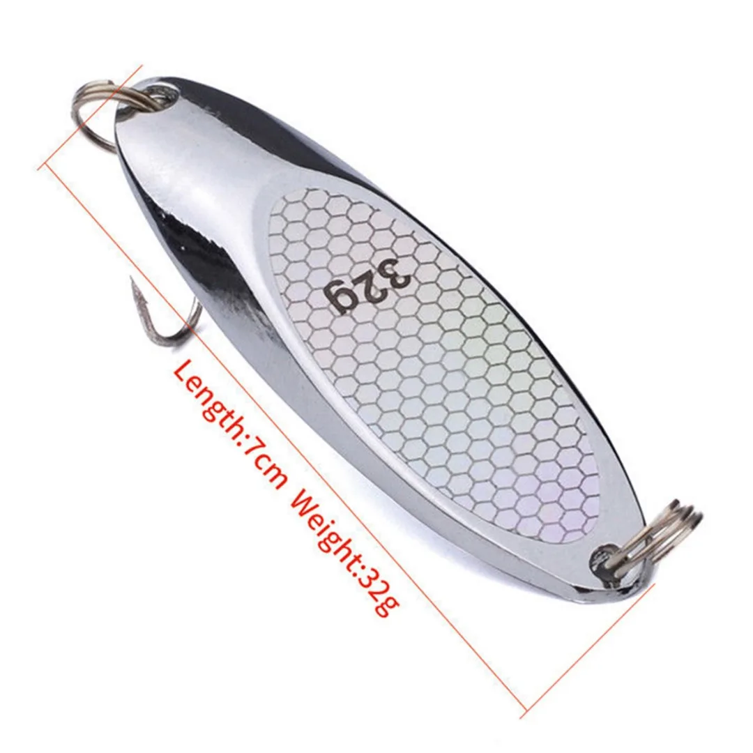 

1Pcs Metal Spoon Fishing Lure 3g-40g Bass Bait Hook Silver Spoon Lure Hard Baits For Fishing Tackle Accessories