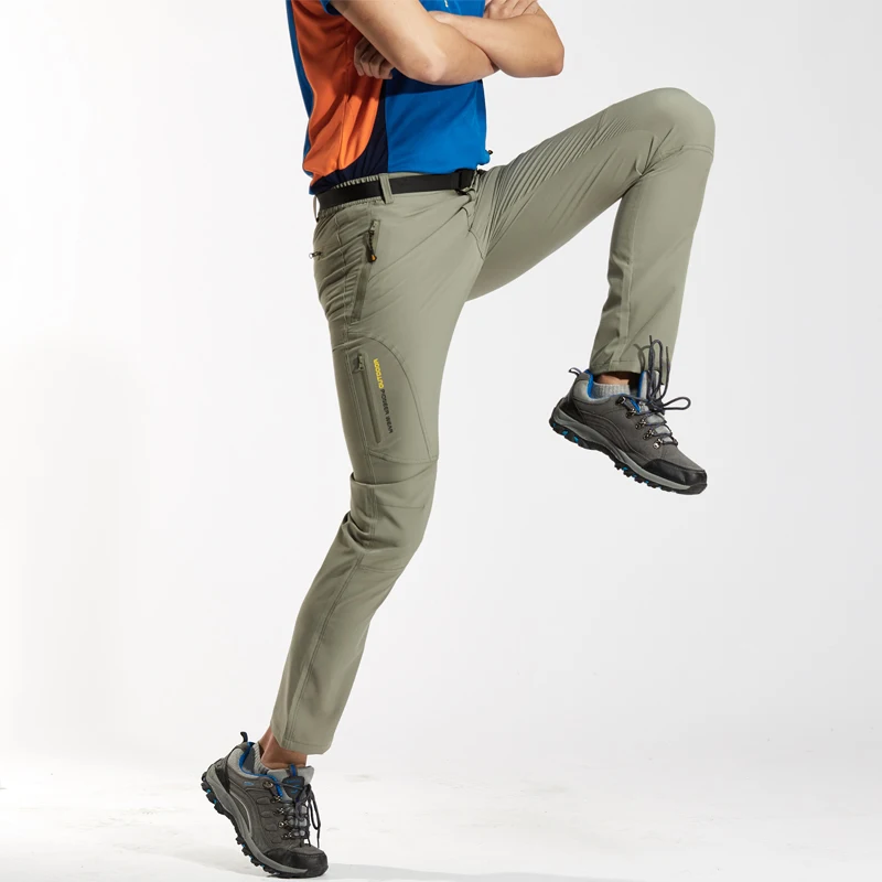 2019 New summer man outdoor waterproof pants Quick Dry Pants Outdoor Male Hiking Camping Trekking Fishing Sport Trousers 1868A | Спорт и