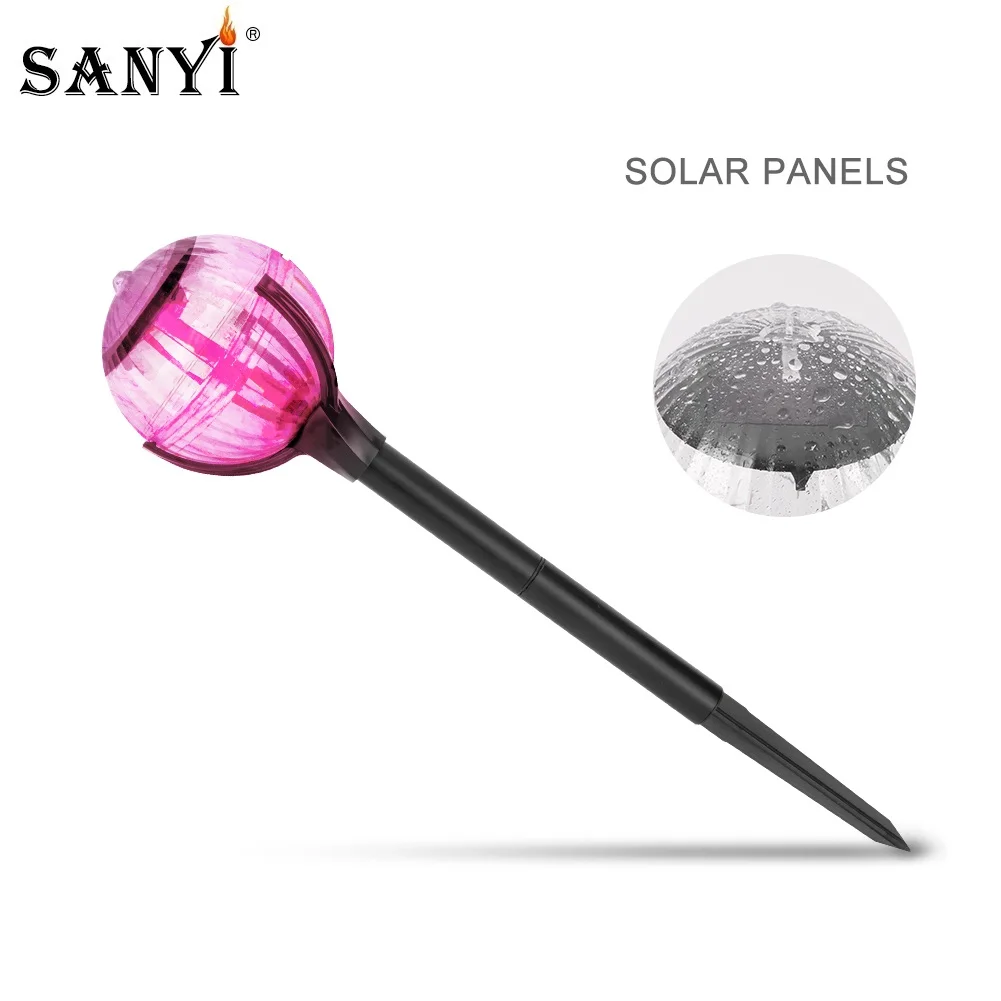 RGB светодиодный светильник для газона на солнечной батарее садовый Ландшафтный