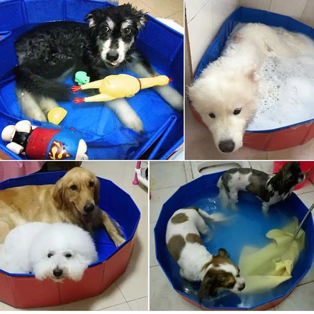 Портативный прочный собака кошка для ванной бассейн Крытый Pet снаряжение