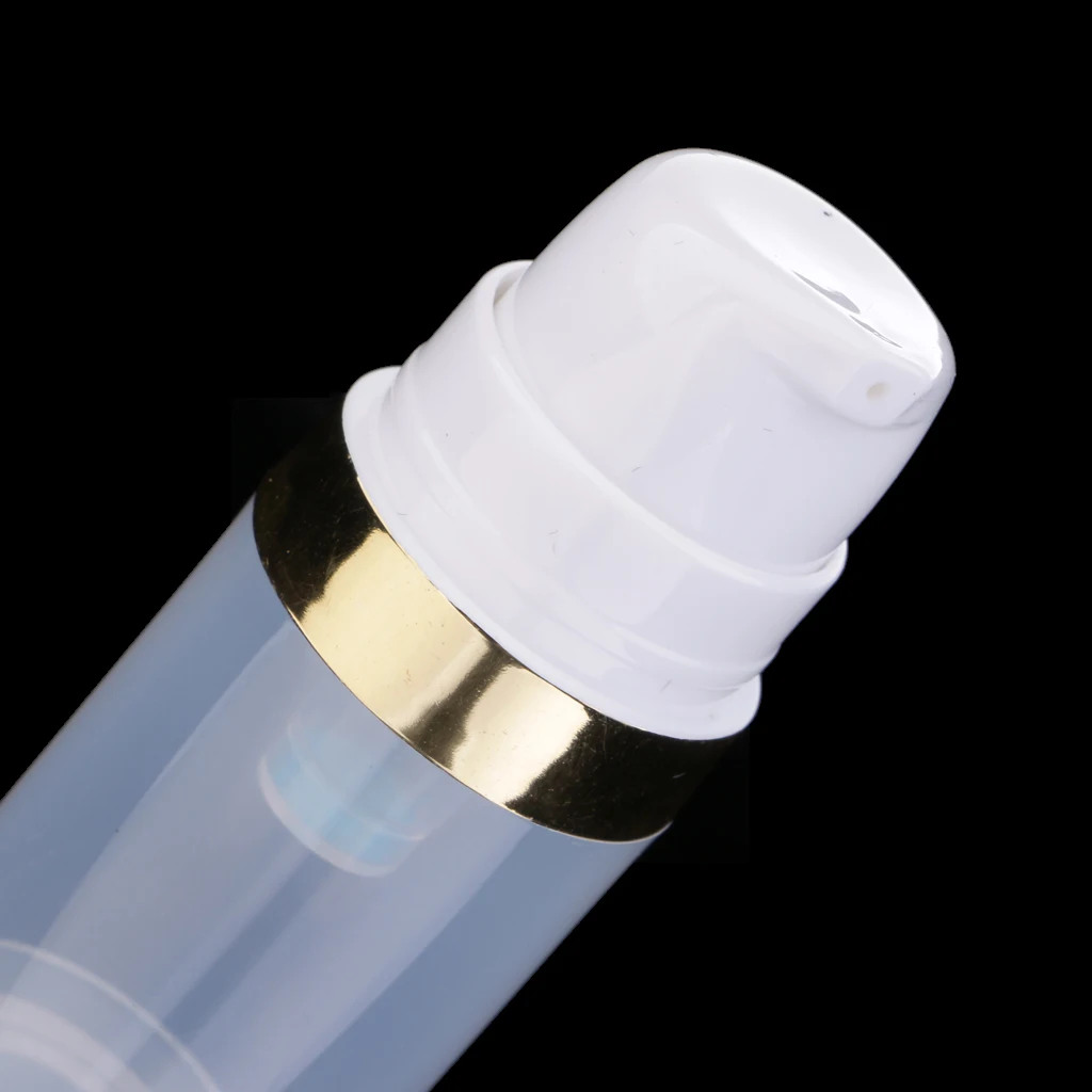 10ml Empty Makeup Bottles Pump Tubes Clear Plastic Lotiions Cream Cosmetics Container Set of 2 Refillable for travel and DIY | Красота и