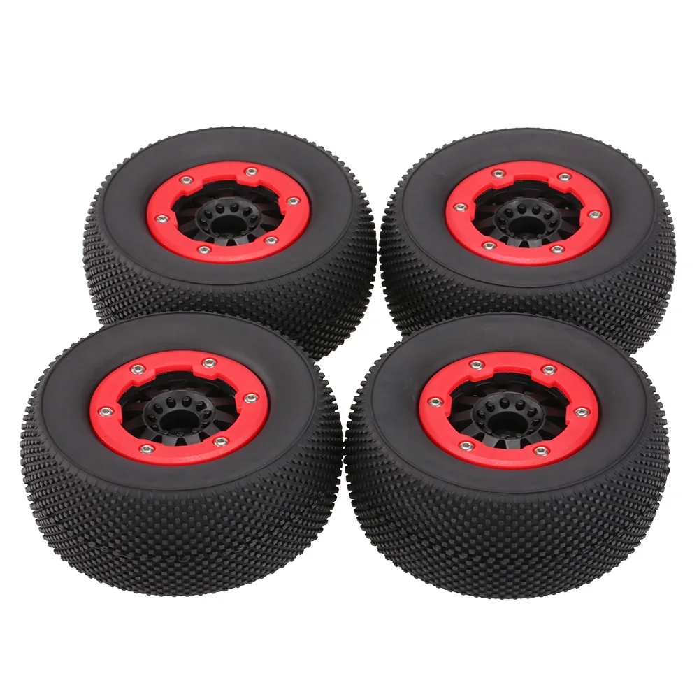 4Pcs AUSTAR AX-3008 High Performance 108mm 1/10 Scale Tires with Wheel Rim for Short Racing Truck RC Car | Игрушки и хобби