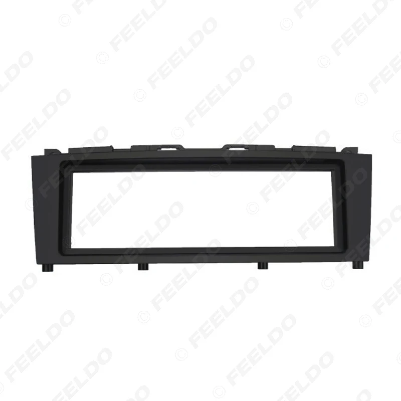 FEELDO Car 1Din стерео радио фасции рамка отделка ободок для Mercedes BENZ C CLASS W204 2007 2011 аудио