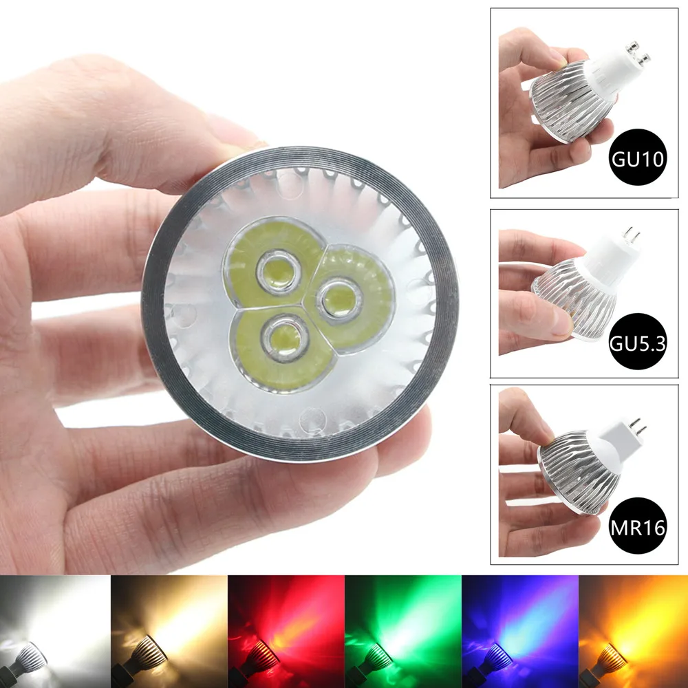 BEIYUN 10 шт. GU5.3 затемнения светодиодный прожектор GU10 220 В 110 лампада led 3 Вт 4 5 MR16 DC 12V