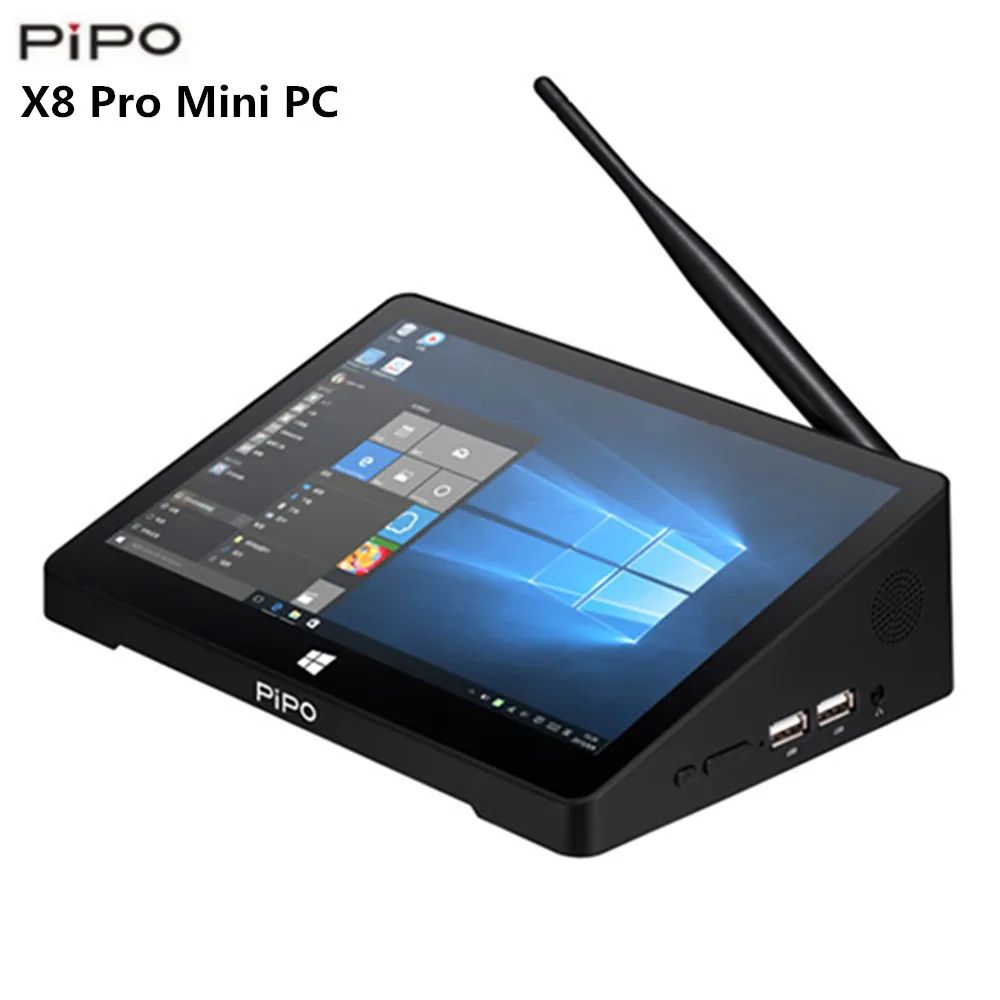 Pipo X8 Pro Mini PC 1280*800 Windows 10 ТВ коробка 7 дюймов ЖК дисплей двойной ОС мини компьютер Z8350