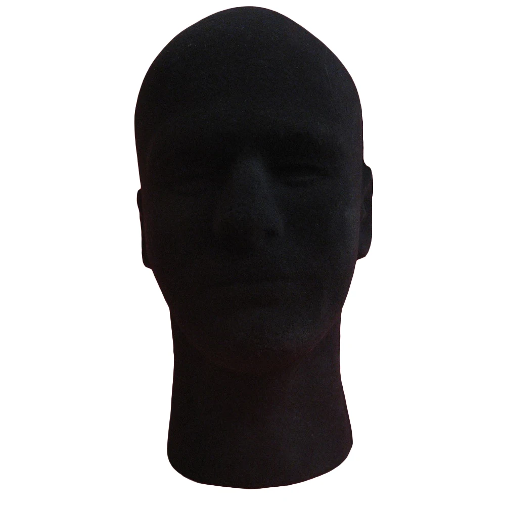Male Foam Flocking Head Model Glasses Headset Wig Display Stand Tool Mannequin Arts Crafts &amp Sewing | Дом и сад