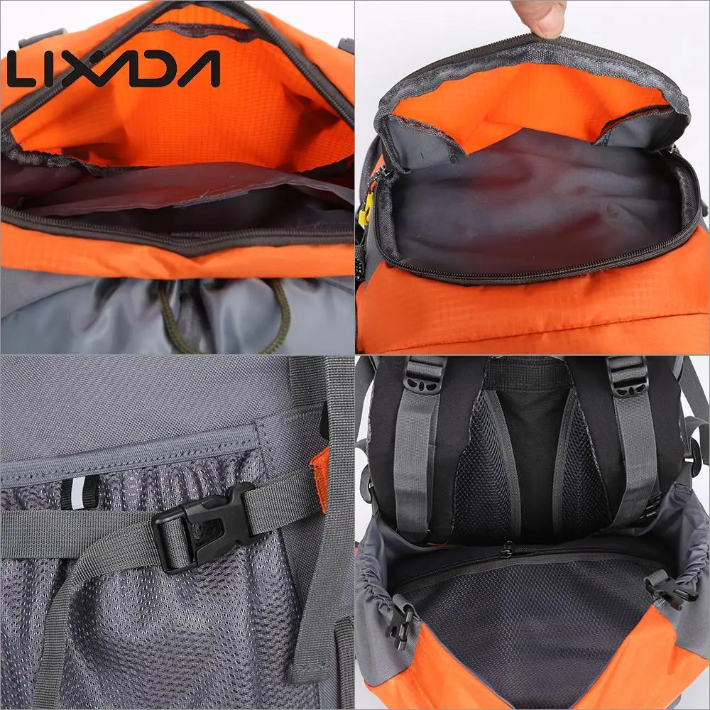 Lixada 60L водонепроницаемый походный рюкзак для кемпинга альпинизма велоспорта