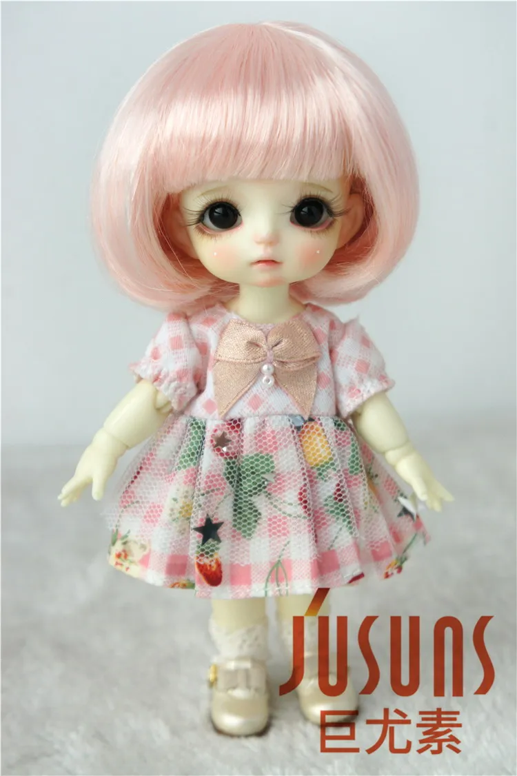 JD478 1/8 1/6 милые волосы BoBo с полной челкой парик BJD размер 5 6 дюймов 7 кукольные