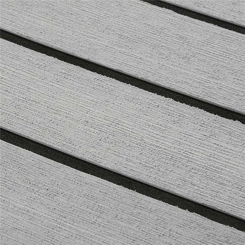 

240cmx90cmx6mm EVA Foam Faux Teak Sheet Boat Yacht Synthetic Teak Decking With Glue For Boat Durable