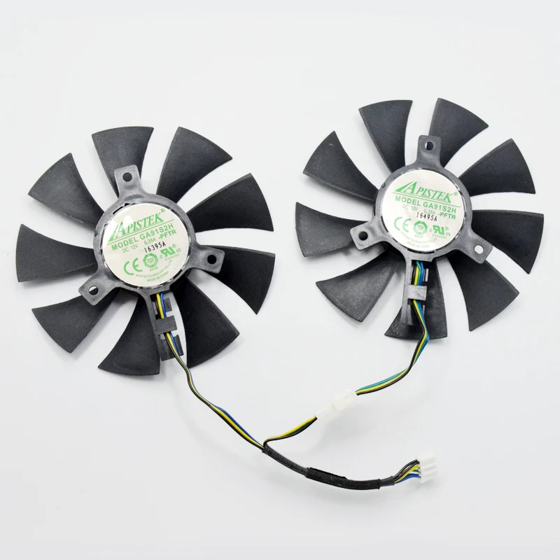 Новый 85 мм GA91S2H GFY09010E12SPA 4 контактный кулер вентилятор замена для ZOTAC GeForce GTX 1060 AMP