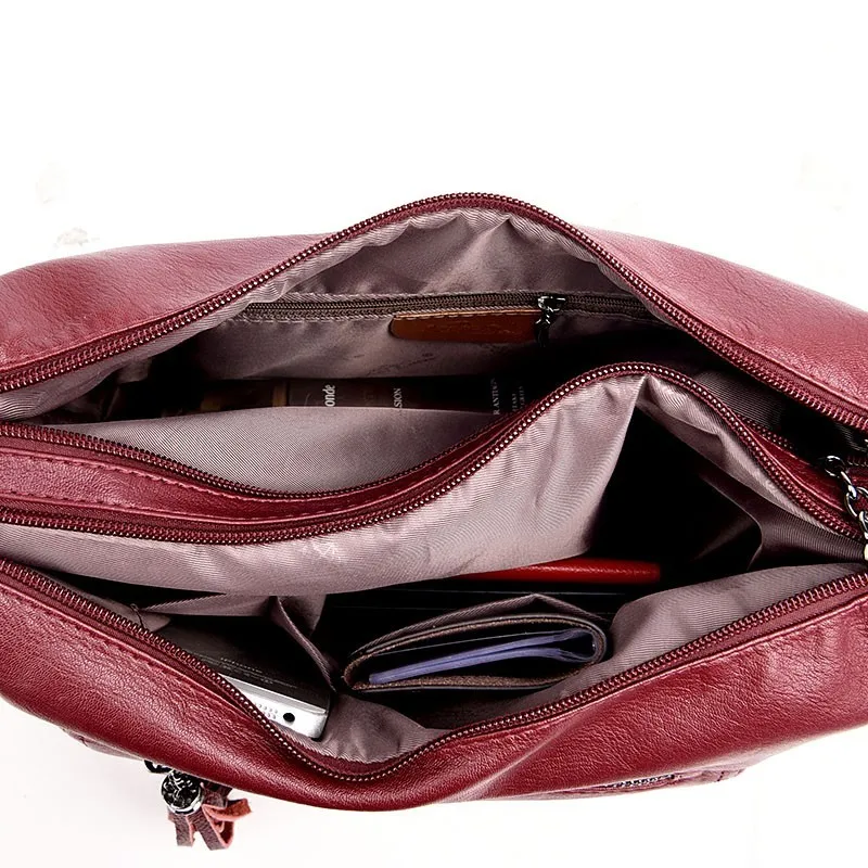 Женская сумка мессенджер винтажная через плечо для женщин кожаные сумки на с