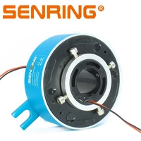 electrical through hole slip ring with bore size 25 4mm od 86mm 2wires circuits 2a signal data transfer for automatic devices