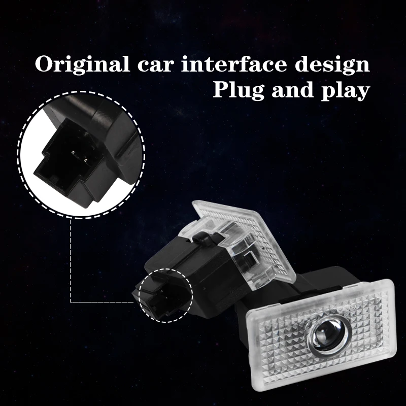 2X светодиодный проектор логотипа автомобиля лазерное украшение привидение тень