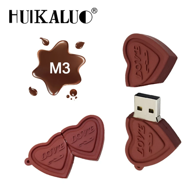 2019 Новый шоколадный флеш-накопитель 32 Гб 64 ГБ USB 4 8 16 флеш-память Флешка диск карта