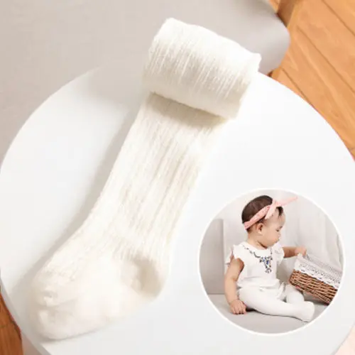 Мягкие хлопковые обтягивающие штаны теплые колготки для маленьких девочек чулки