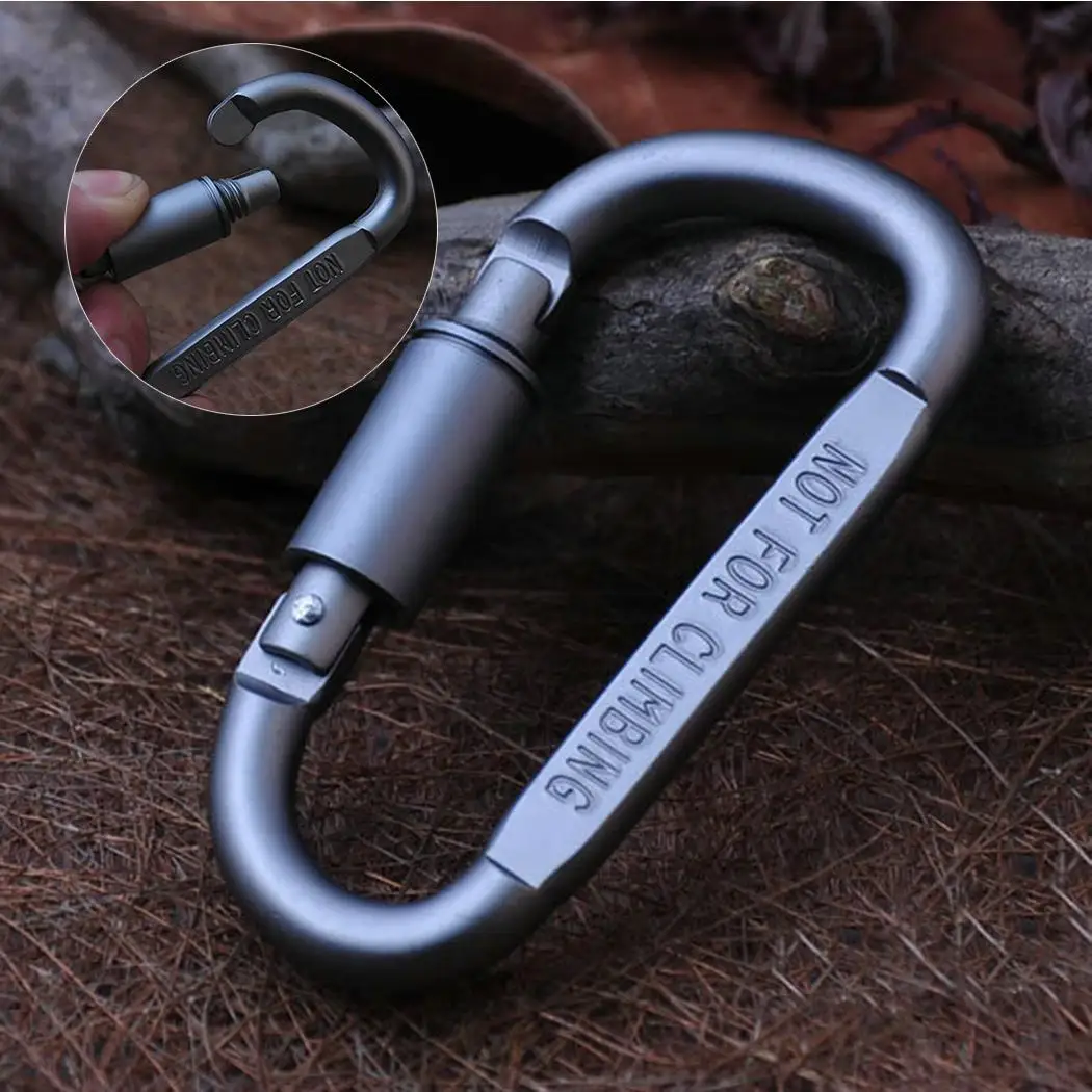 D Форма карабин кольцо Прочный Крюк Клип оснастку|Аксессуары для скалолазания| |