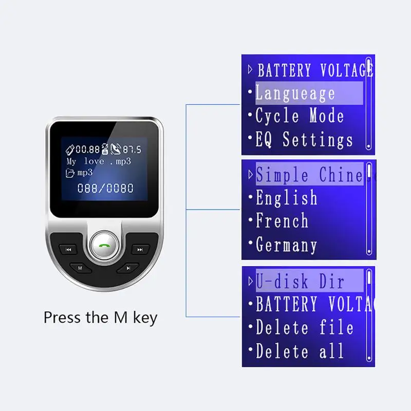 BT39 Smart Car Mp3 Player Bluetooth 4.0 Hands-Free Cigarette Lighter Power Support Echo Voice Control Dual USB Plug | Автомобили и