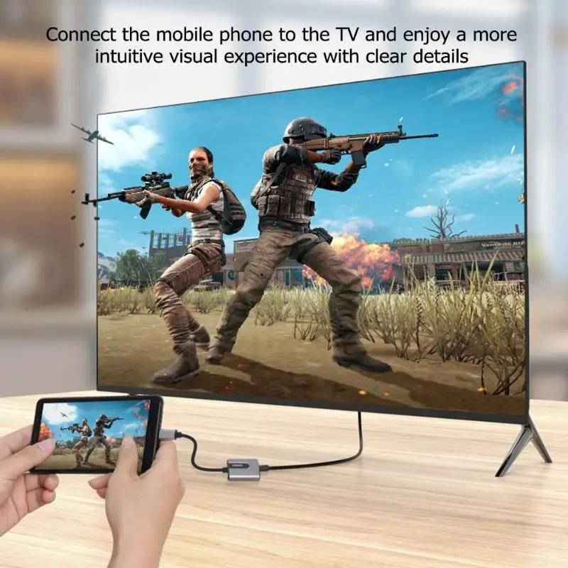 Высокопроизводительный кабель type C Male HDMI Female USB Кабельный адаптер переходник