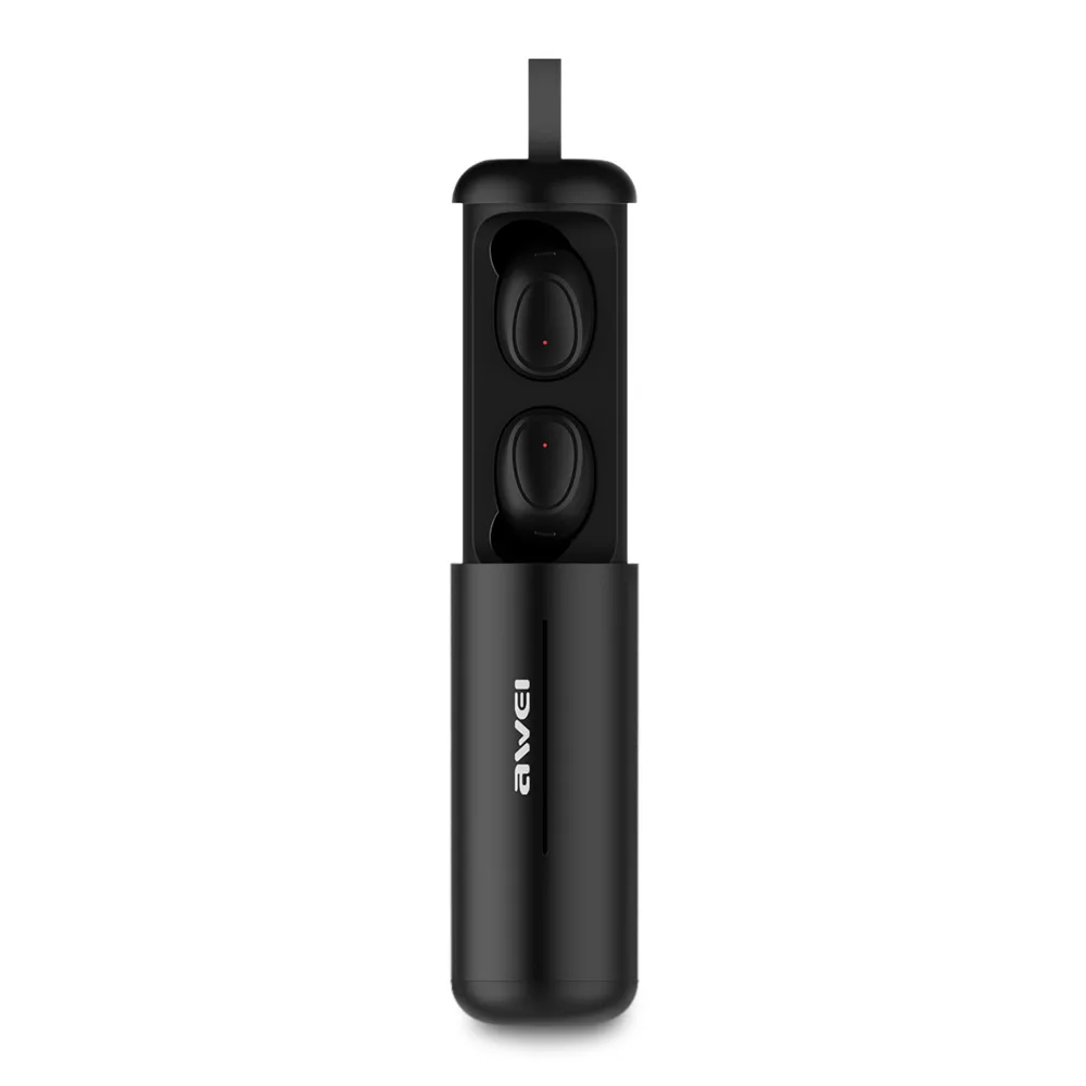Awei T5 TWS Twins наушники истинные беспроводные Bluetooth V5.0 с зарядной базой влагостойкие