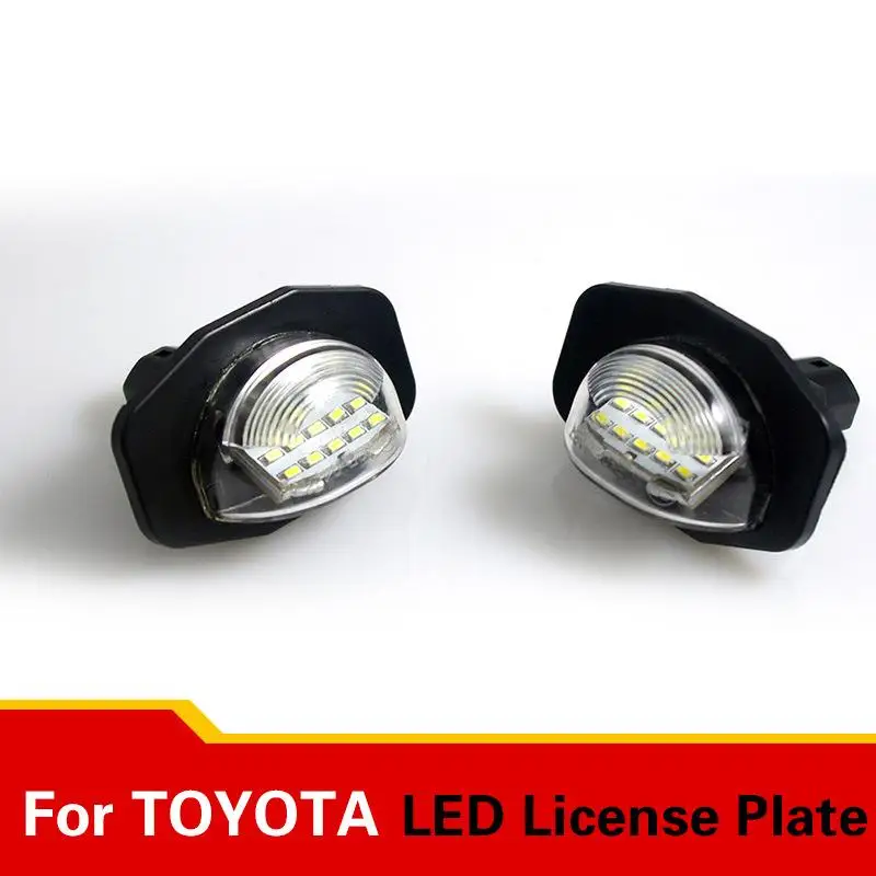 Светодиодный светильник без ошибок для номерного знака Toyota Alphard Corolla