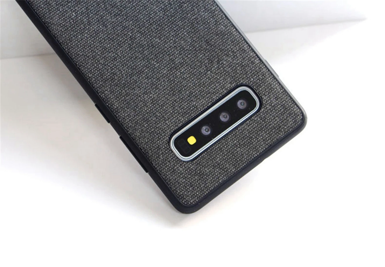 Для samsung Galaxy S10 A10 A20 A30 A50 A8S Note 9 чехол на заднюю панель из ТПУ холст нецарапающаяся