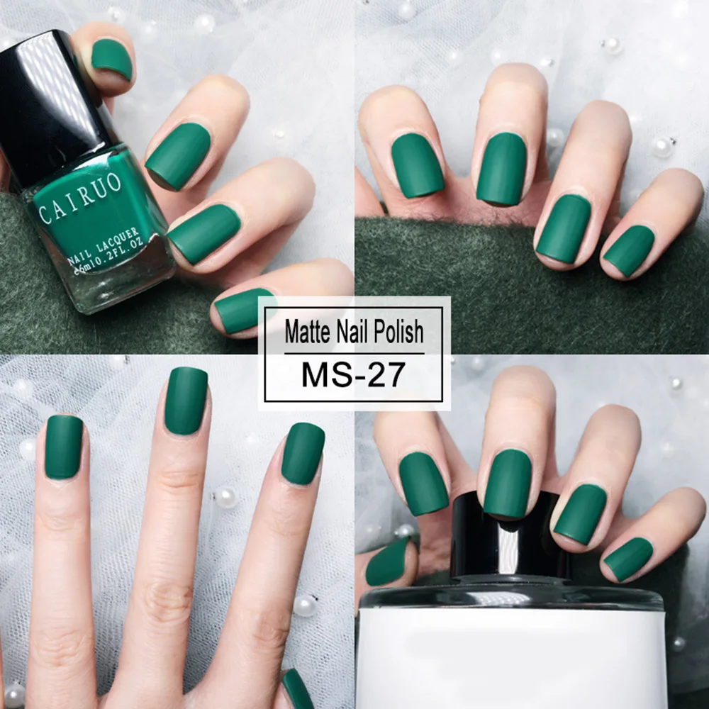 6 мл матовый лак для ногтей чистый цвет синий зеленый черный УФ лампы дизайна